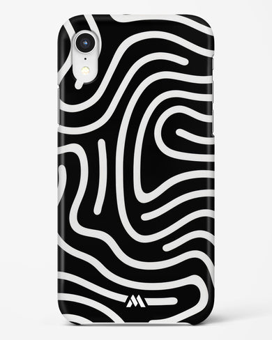 Monochrome Maze Hard Case Phone Cover-(Apple)