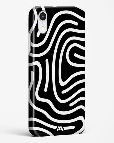 Monochrome Maze Hard Case Phone Cover-(Apple)