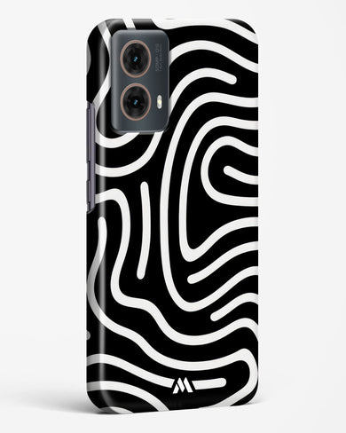 Monochrome Maze Hard Case Phone Cover (Motorola)