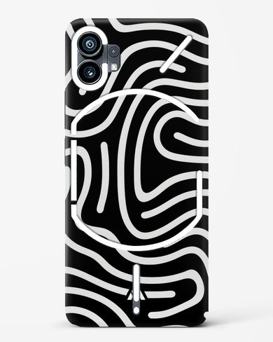 Monochrome Maze Hard Case Phone Cover-(Nothing)