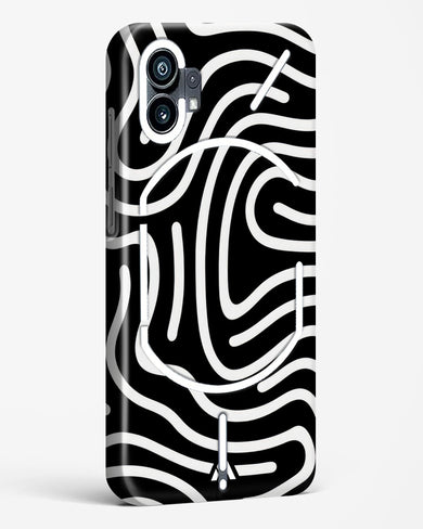 Monochrome Maze Hard Case Phone Cover-(Nothing)