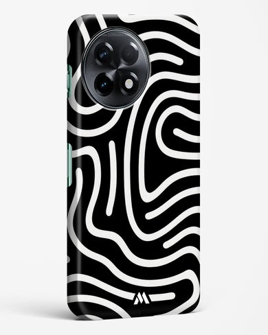 Monochrome Maze Hard Case Phone Cover-(OnePlus)