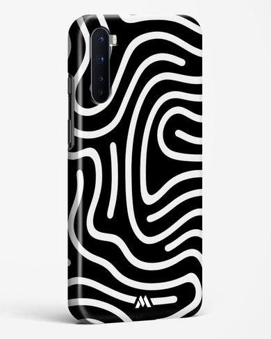 Monochrome Maze Hard Case Phone Cover-(OnePlus)