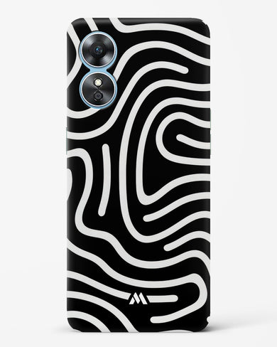 Monochrome Maze Hard Case Phone Cover-(Oppo)