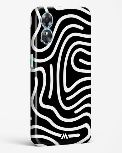 Monochrome Maze Hard Case Phone Cover-(Oppo)