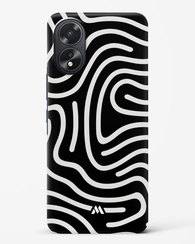 Monochrome Maze Hard Case Phone Cover-(Oppo)