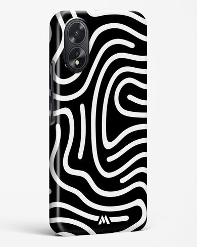 Monochrome Maze Hard Case Phone Cover-(Oppo)