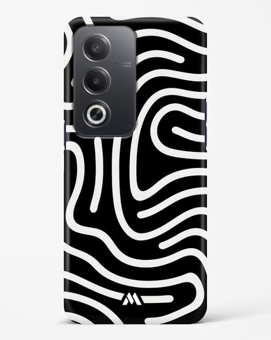 Monochrome Maze Hard Case Phone Cover (Oppo)