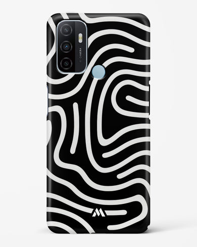 Monochrome Maze Hard Case Phone Cover-(Oppo)