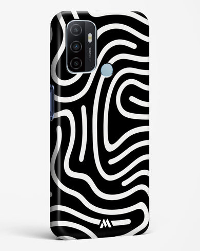 Monochrome Maze Hard Case Phone Cover-(Oppo)