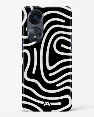 Monochrome Maze Hard Case Phone Cover (Oppo)