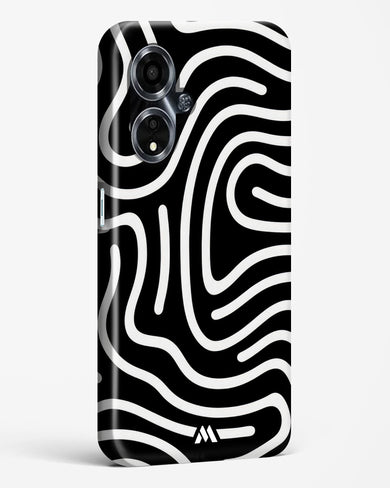 Monochrome Maze Hard Case Phone Cover (Oppo)