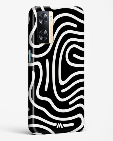 Monochrome Maze Hard Case Phone Cover-(Oppo)