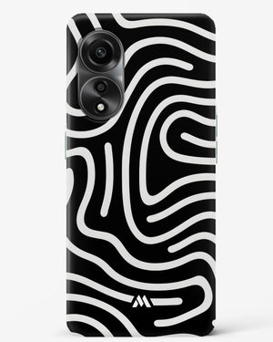 Monochrome Maze Hard Case Phone Cover (Oppo)