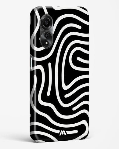 Monochrome Maze Hard Case Phone Cover (Oppo)