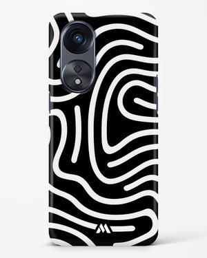 Monochrome Maze Hard Case Phone Cover-(Oppo)