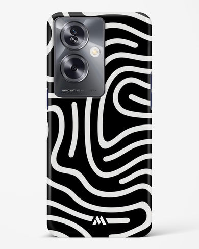 Monochrome Maze Hard Case Phone Cover (Oppo)