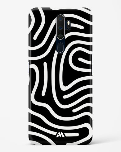 Monochrome Maze Hard Case Phone Cover-(Oppo)