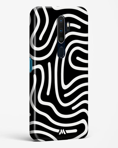 Monochrome Maze Hard Case Phone Cover-(Oppo)