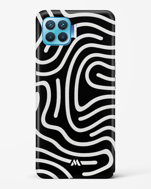 Monochrome Maze Hard Case Phone Cover-(Oppo)