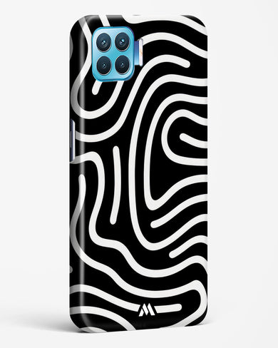 Monochrome Maze Hard Case Phone Cover-(Oppo)