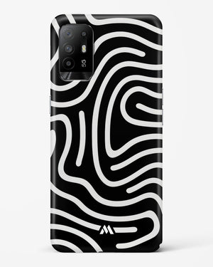 Monochrome Maze Hard Case Phone Cover-(Oppo)