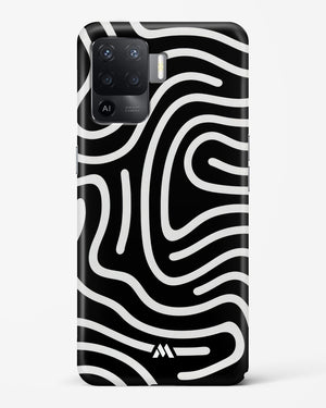 Monochrome Maze Hard Case Phone Cover-(Oppo)