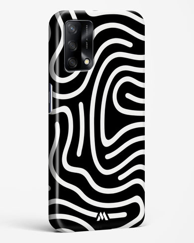 Monochrome Maze Hard Case Phone Cover-(Oppo)