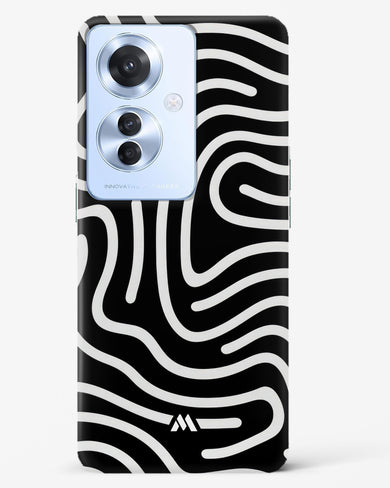 Monochrome Maze Hard Case Phone Cover (Oppo)