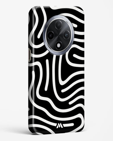 Monochrome Maze Hard Case Phone Cover (Oppo)