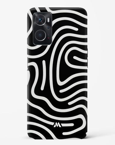 Monochrome Maze Hard Case Phone Cover-(Oppo)