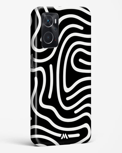 Monochrome Maze Hard Case Phone Cover-(Oppo)