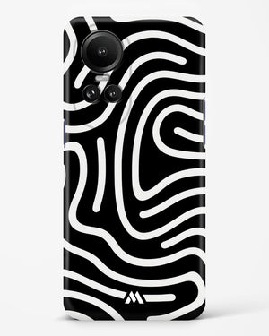 Monochrome Maze Hard Case Phone Cover (Oppo)