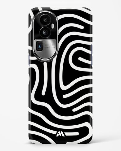 Monochrome Maze Hard Case Phone Cover (Oppo)