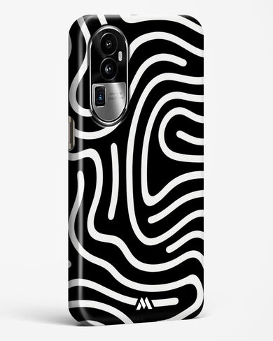 Monochrome Maze Hard Case Phone Cover (Oppo)