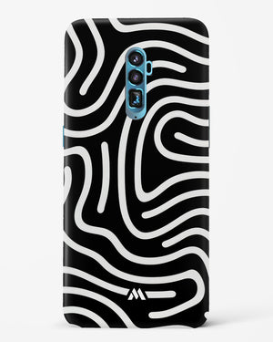 Monochrome Maze Hard Case Phone Cover-(Oppo)