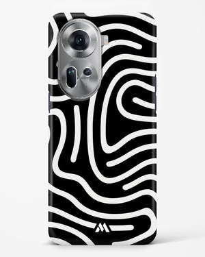 Monochrome Maze Hard Case Phone Cover (Oppo)
