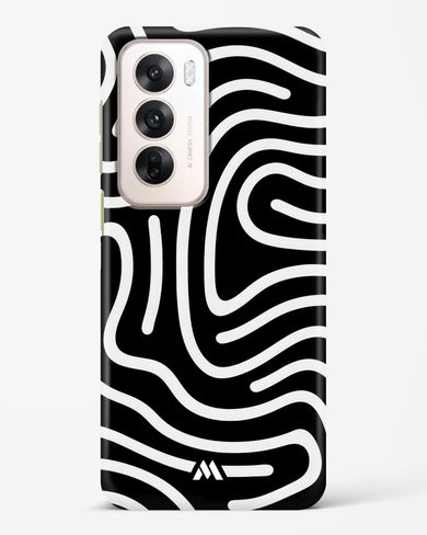 Monochrome Maze Hard Case Phone Cover (Oppo)