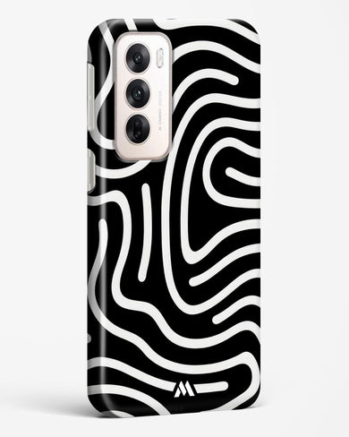 Monochrome Maze Hard Case Phone Cover (Oppo)
