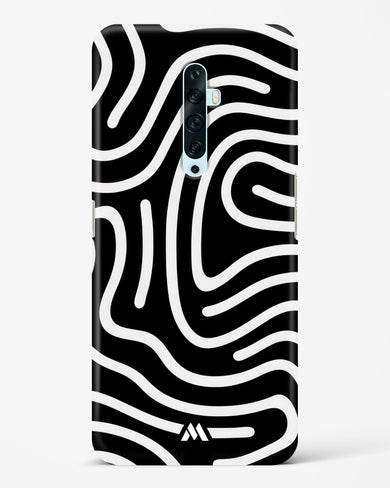 Monochrome Maze Hard Case Phone Cover-(Oppo)