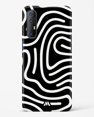Monochrome Maze Hard Case Phone Cover-(Oppo)