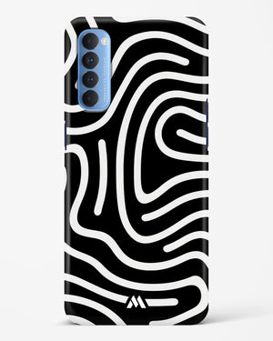 Monochrome Maze Hard Case Phone Cover-(Oppo)