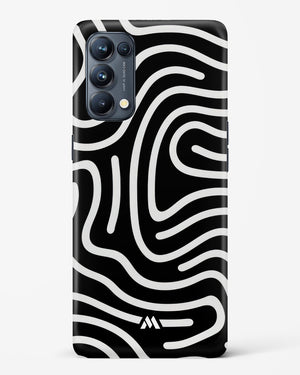 Monochrome Maze Hard Case Phone Cover-(Oppo)