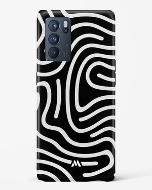 Monochrome Maze Hard Case Phone Cover (Oppo)