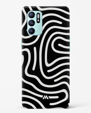 Monochrome Maze Hard Case Phone Cover-(Oppo)