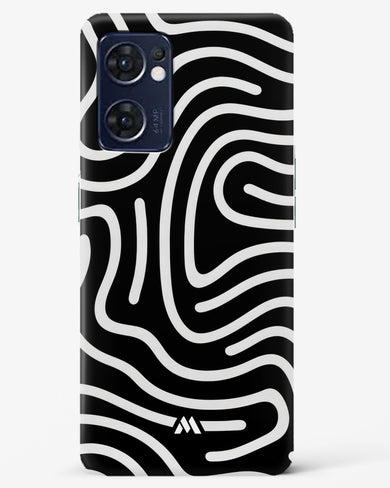 Monochrome Maze Hard Case Phone Cover (Oppo)