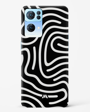 Monochrome Maze Hard Case Phone Cover (Oppo)