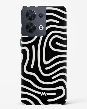 Monochrome Maze Hard Case Phone Cover (Oppo)