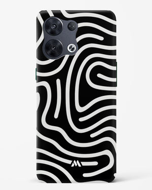 Monochrome Maze Hard Case Phone Cover (Oppo)