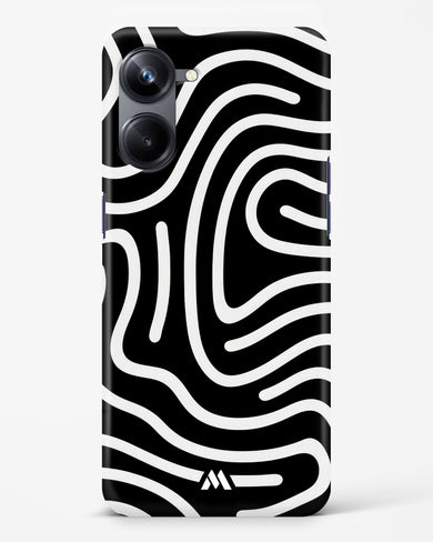 Monochrome Maze Hard Case Phone Cover (Realme)